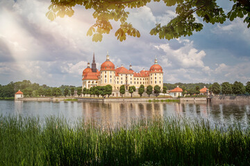 Moritzburg Palace in Saxony, Germany - 734800580