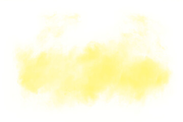 yellow smoke effect for decoration and covering on the transparent background © onehourhappiness