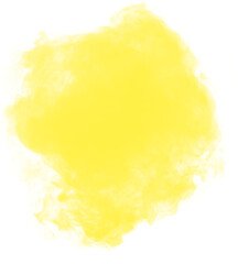 yellow smoke effect for decoration and covering on the transparent background