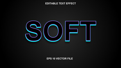 soft smooth editable text effect. smooth text effect style 3d, headline, font, customizable, bold, typography, premium, marketing 