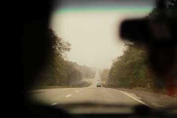 Autumn road, Chernihiv region, Ukraine