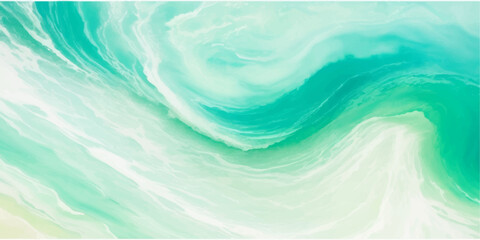 abstract soft blue and green abstract water color ocean wave texture background. Banner Graphic Resource as background for ocean wave and water wave abstract graphics	