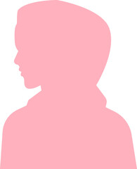 Beautiful Hijab Silhouette, beauty hijab vector