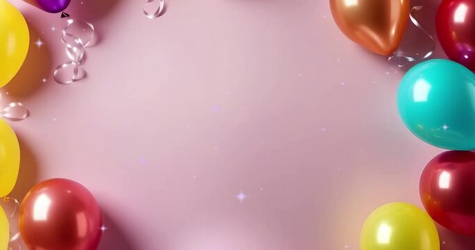balloon background for april fool, birthday party. copy space for text
