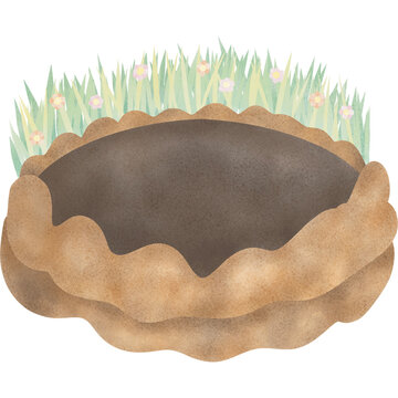 recommend clip art: groundhog day watercolor