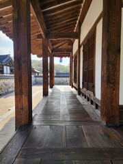 Corridor in Korean traditional house