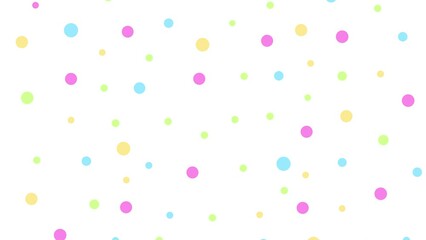 Colorful dots on a white background. Looped animation. - Powered by Adobe
