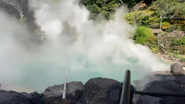 Hot Spring in Japan Beppu Jigoku Meguri