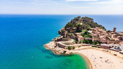 Castle on the Tossa de Mar Beachside