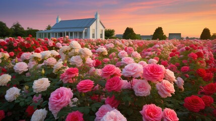 flowers rose farm