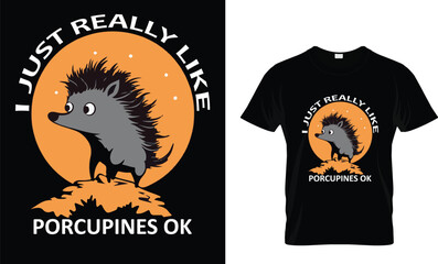 porcupines t shirt design