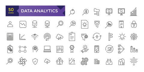 Data Analytics icons collection