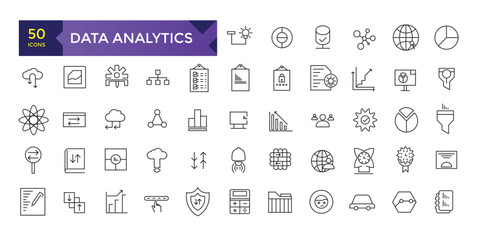 Data Analytics icons collection
