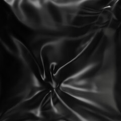 Plastic PNG Texture : Wrinkled black plastic bag texture on a black background, ideal for creative and decorative design purposes.