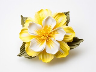 Tiare flower on a white background