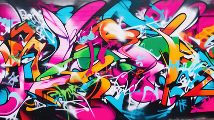 Street art graffiti on the wall