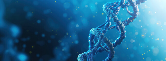 DNA double helix. DNA molecule structure. Medical science research of chromosome DNA genetic biotechnology in human genome cell. Science laboratory experiments analysis and genetic engineering study.