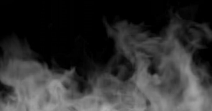 3d render of smoke or steam for food or hot surface effect for video overlay. Set screen for blending mode.