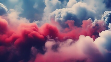 sky with clouds - obrazy, fototapety, plakaty