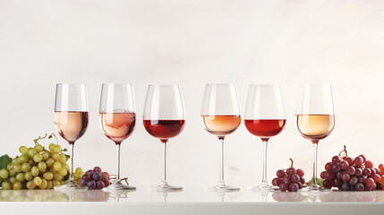 Fototapeta premium glasses of wine