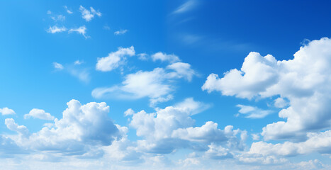 Obraz premium blue sky with white cloud background. white cloud with blue sky background.