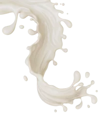 Zelfklevend Fotobehang milk or white liquid splash 3d rendering. © Anusorn