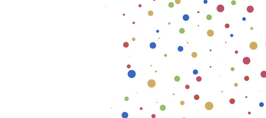 Sunburst and colorful confetti background frame illustration