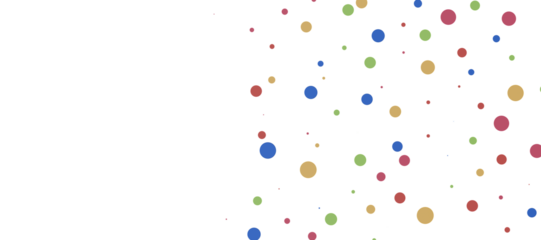 Sunburst and colorful confetti background frame illustration