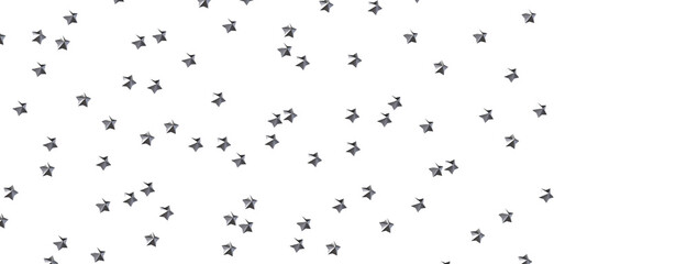 A Shower of Celestial Beauty: 3D Gold Stars Rain Illustration Bedazzles