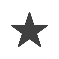 Star icon on a white background
