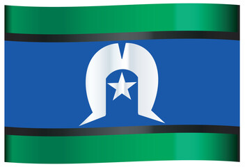 Torres Strait Islander Flag Wave - 734831546