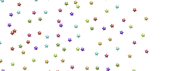 Dazzling Delight: Witness the Brilliance of a 3D Colorful Stars Downpour