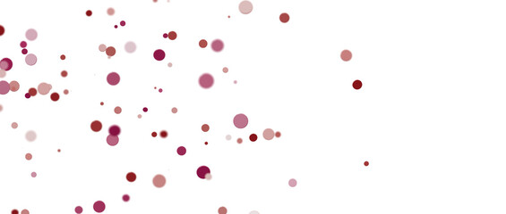 Glittering confetti on a transparent background. Holiday confetti png. red confetti falls from the sky.