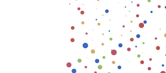 Sunburst and colorful confetti background frame illustration