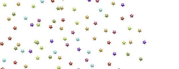 Dazzling Delight: Witness the Brilliance of a 3D Colorful Stars Downpour