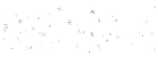 Gentle Snow Drift: Mind-Blowing 3D Illustration of Falling Holiday Snowflakes