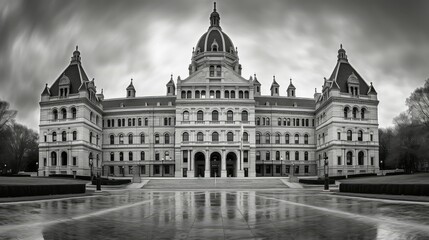capitol connecticut government building - obrazy, fototapety, plakaty