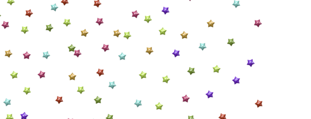 Rainbow Rainfall: Experience the Magic of a 3D Colorful Stars Shower