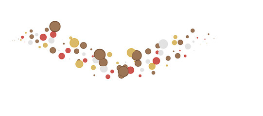 Multicolor confetti abstract background with a lot of falling pieces, isolated on a white background.