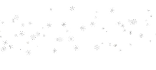 Snowflake Symphony: Magnificent 3D Illustration Showcasing Falling Holiday Snowflakes in Harmony