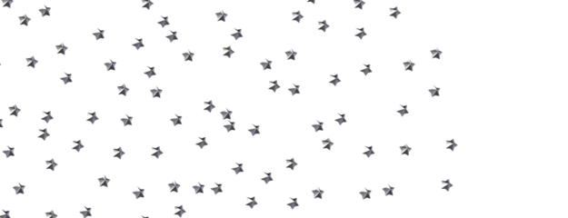 XMAS Stars - Banner with golden decoration. Festive border with falling glitter dust and stars.