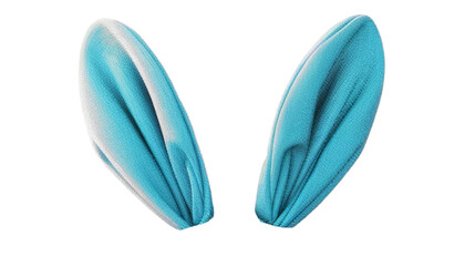 mix match blue bunny rabbit ears headband editable on head. isolated on transparent background.