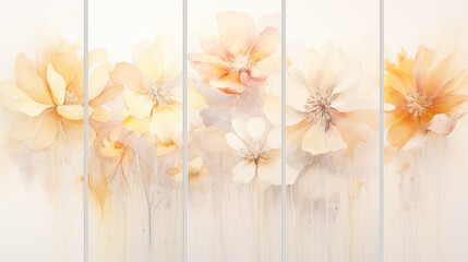 beautiful soft flower white background