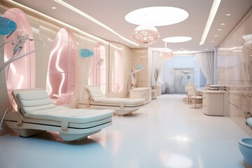 modern plastic surgery clinic interior design - obrazy, fototapety, plakaty