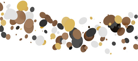 silver confetti explosion festive background