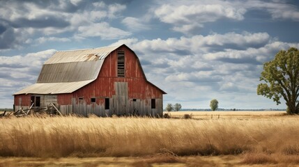 Obraz premium curing tobacco barn