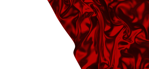 Abstract red cloth swaying in the wind