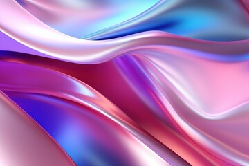 Abstract holographic iridescent light folds background