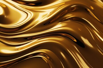 abstract melting golden yellow liquid background