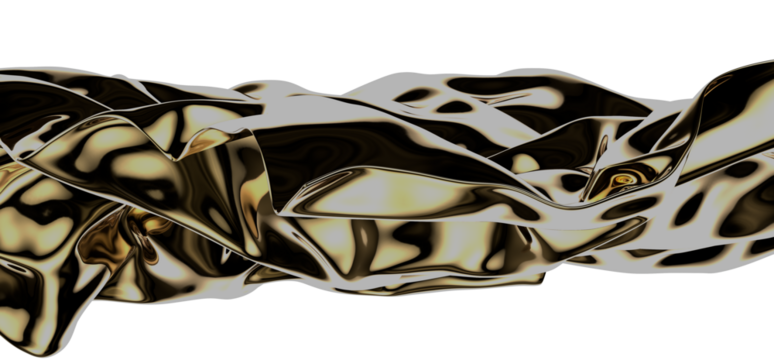 3D render of Gold Cloth abstract background